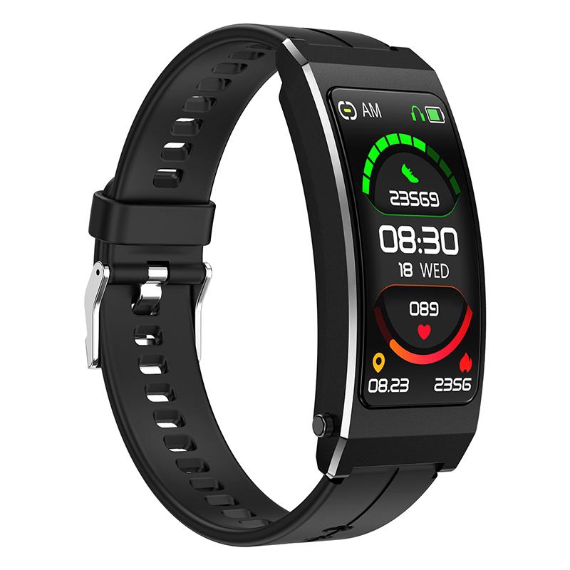 

K13S 1.14 inch 2-in-1 Smart Bracelet with Headset Life Waterproof Bluetooth-compatible Calling Sports Watch Silver