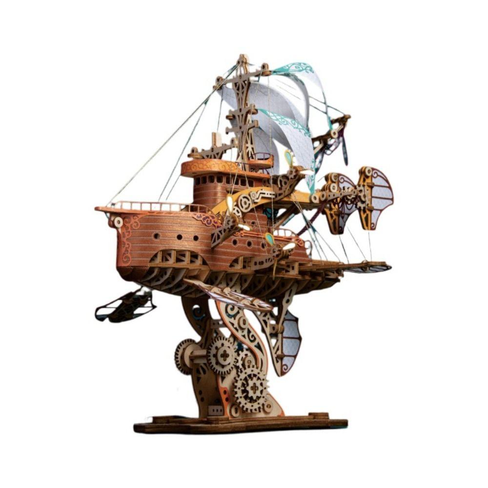 Miniature Model Fantastic Spaceship Model Ship Building Block Kits  Desktop Decoration