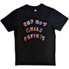 Red Hot Chili Peppers Colourful Letters T-Shirt Black New