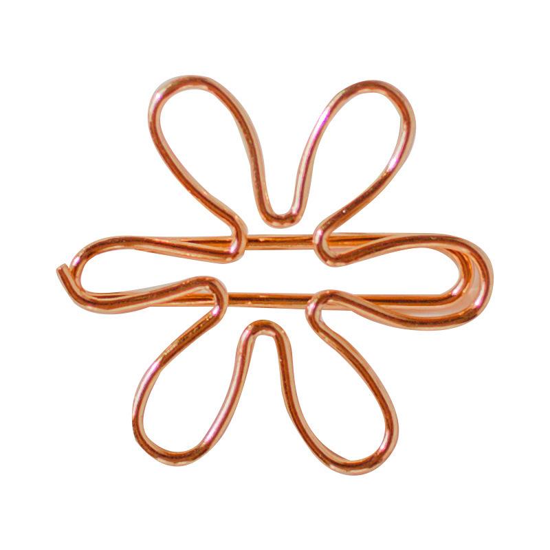 

Golden Sunflower Flower-Shaped Paper Clips - Creative Stationery for Students
