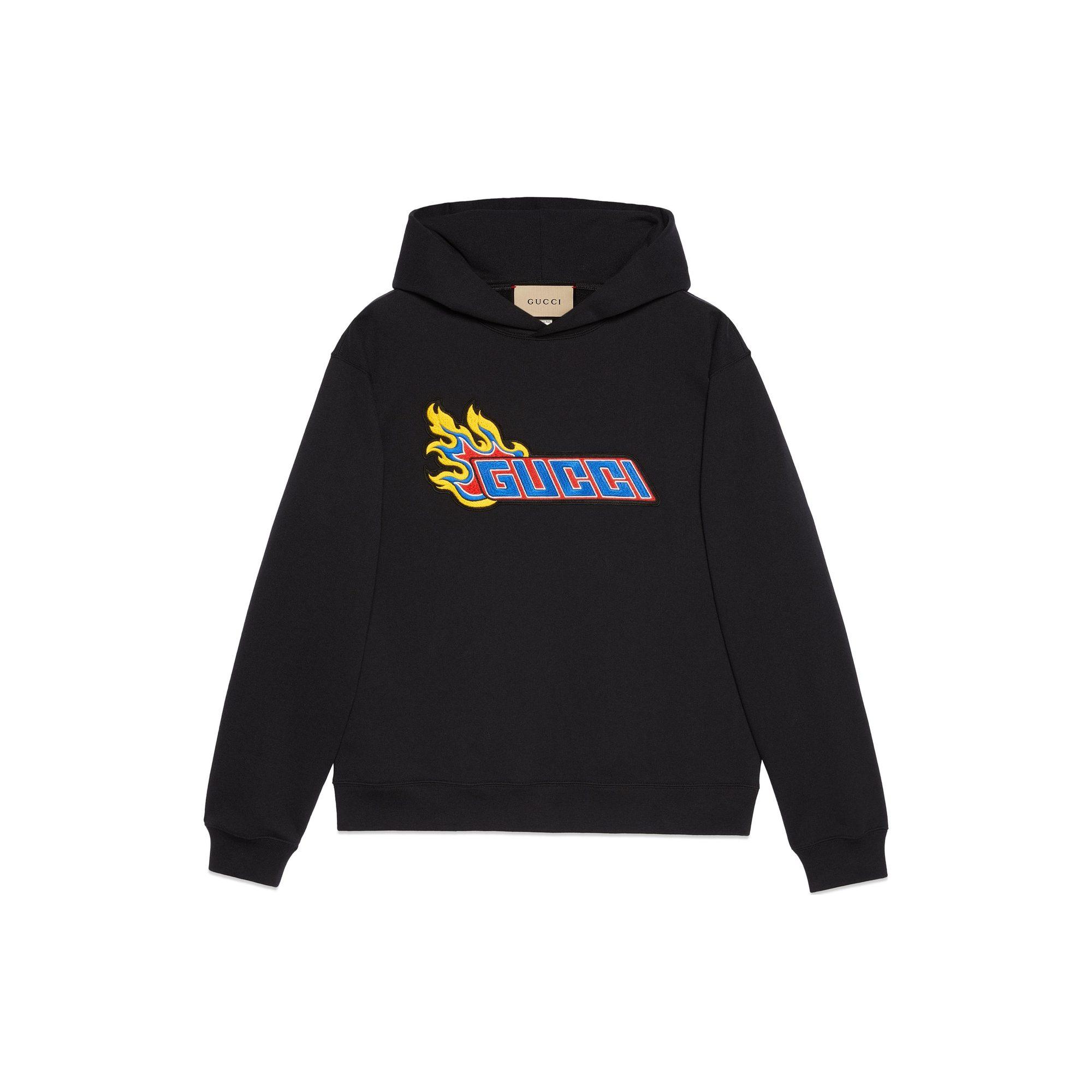 GUCCI SS24 Sweatshirt Men`s Black 770915-XJGCD-1043