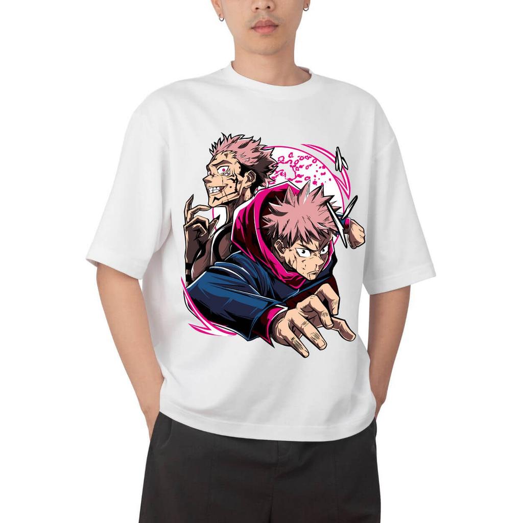 Jujutsu Kaisen Satoru Gojo Hollow Purple Technique Anime Print T Shirt Men 2026 Summer Casual Streetwear Oversized Cotton Tees