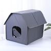 Easy Assembly Insulated Cats House for Outdoor Use in Winter Waterproof Shelter Warm House for Outdoor Strays