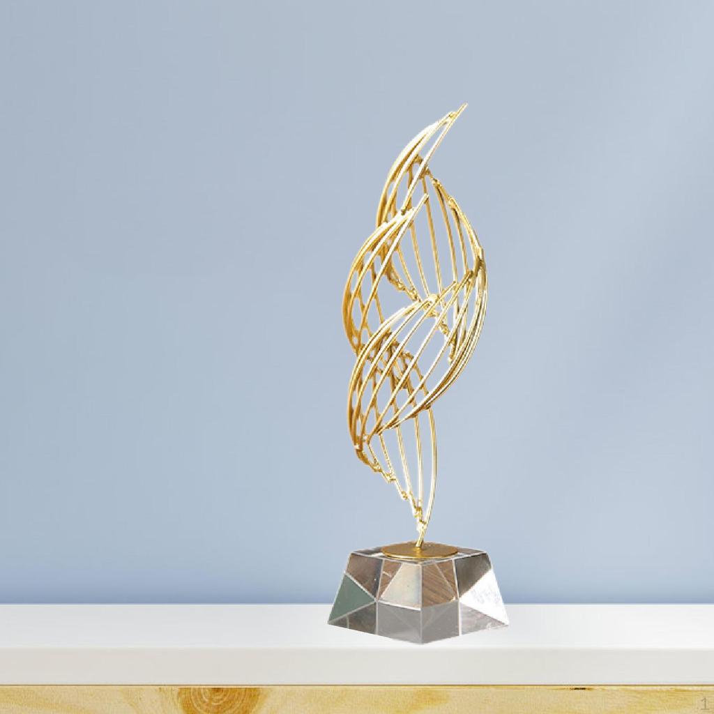 Abstract Art Metal Statue Cabinet Decor Figurine Decorative Desk Decoration Sculpture for Coffee