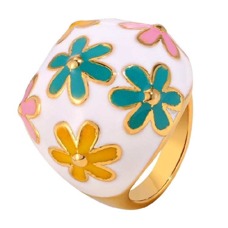 Elegant Flower Rings Unique Rings Hand Accessory Stainless Steel Texture Suitable for Parties and Daily Outfits Wear