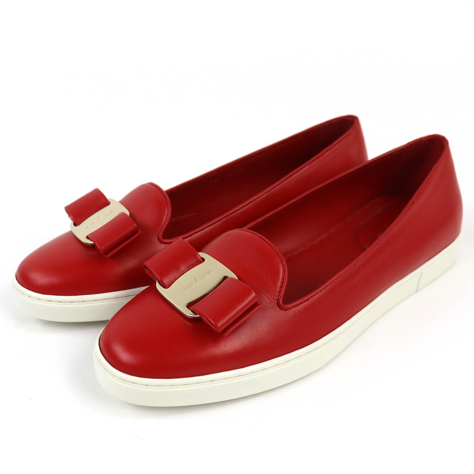 Отличные низкие кеды Salvatore Ferragamo NOVELLO с лентой Vara Slip-Ons 8.5 Б/У