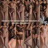 Plus Size Sexy Fishnet Lingerie Bodysuit with Stockings - Pure Desire