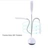 LED Table Lamp Table Lamp Folding Reading Lamp AA Dimmer Battery Powered Bl