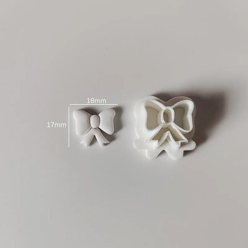 Winter Christmas Theme Polymer Clay Cutters Mushroom Tree Sweater Hat Handmade Earrings Cutter Mold for Earring Jewelry Pendant