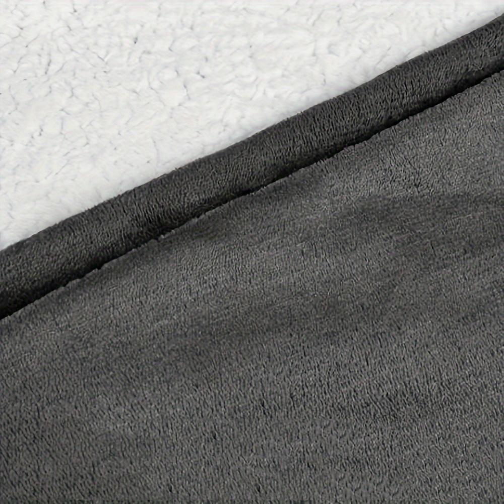 Ultra Soft Cozy Oversized Hoodie Blanket - Reversible Wearable Sherpa Fleece Sweatshirt with Kangaroo Pocket, Machine Washable