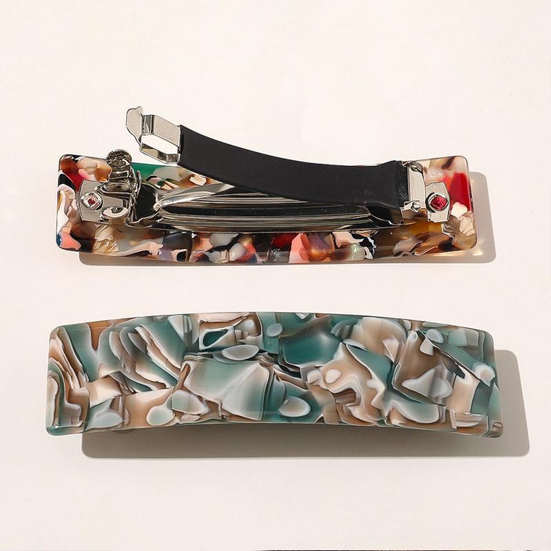 Clips de Cabelo da Moda Estampado Leopardo Mármore Geométrico Grampos de Cabelo Presilhas de Cabelo para Menina Grampo de Cabelo Mulher Acessórios de Cabelo