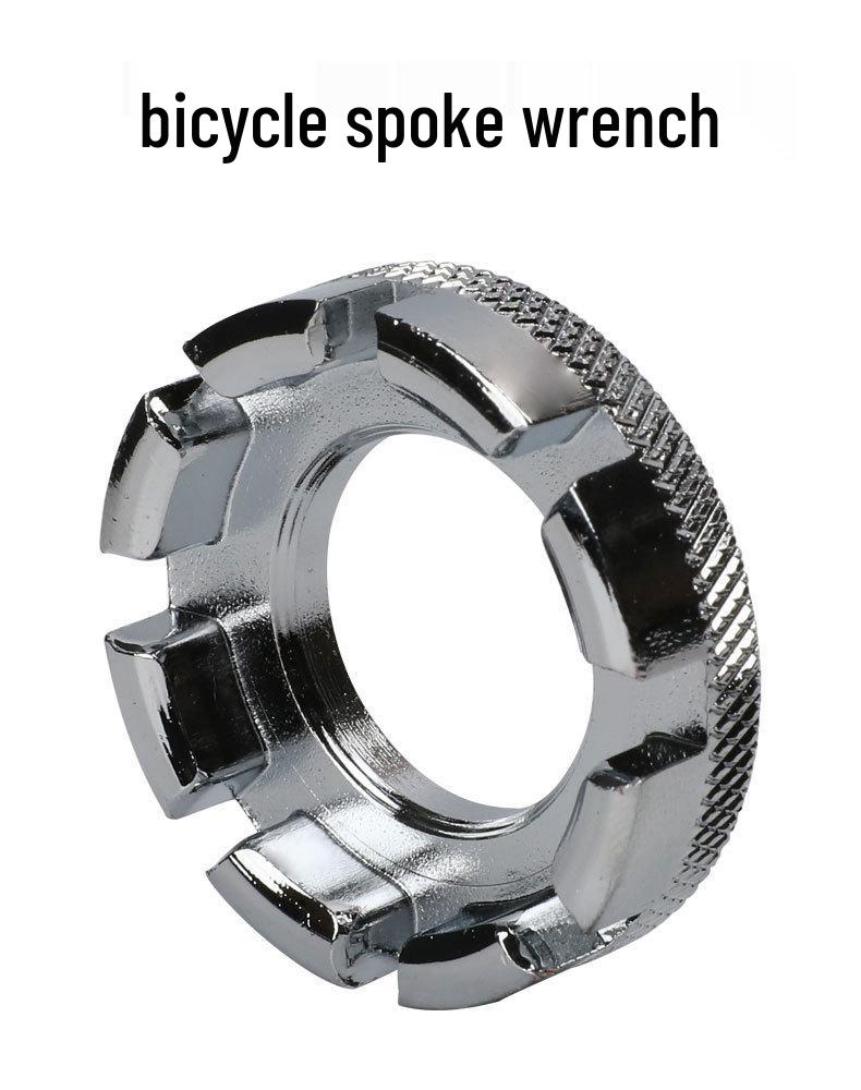 Authentic Chrome-Molybdenum Steel 8-Hole Mountain Bike Spoke Wrench for Wheel Adjustment