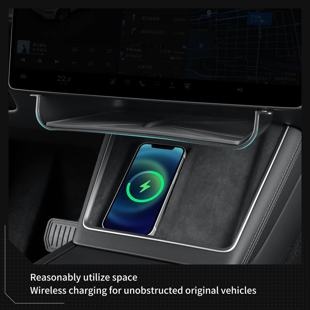 for Tesla Model Y Juniper 2025 Car Storage Box Under The Central Control Screen Storage Organizer Case Tray Model3 Highland 2025