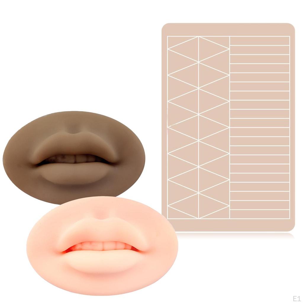 Eyebrow Practice Supplies Lip Permanent Sheet for Beautician Beginner