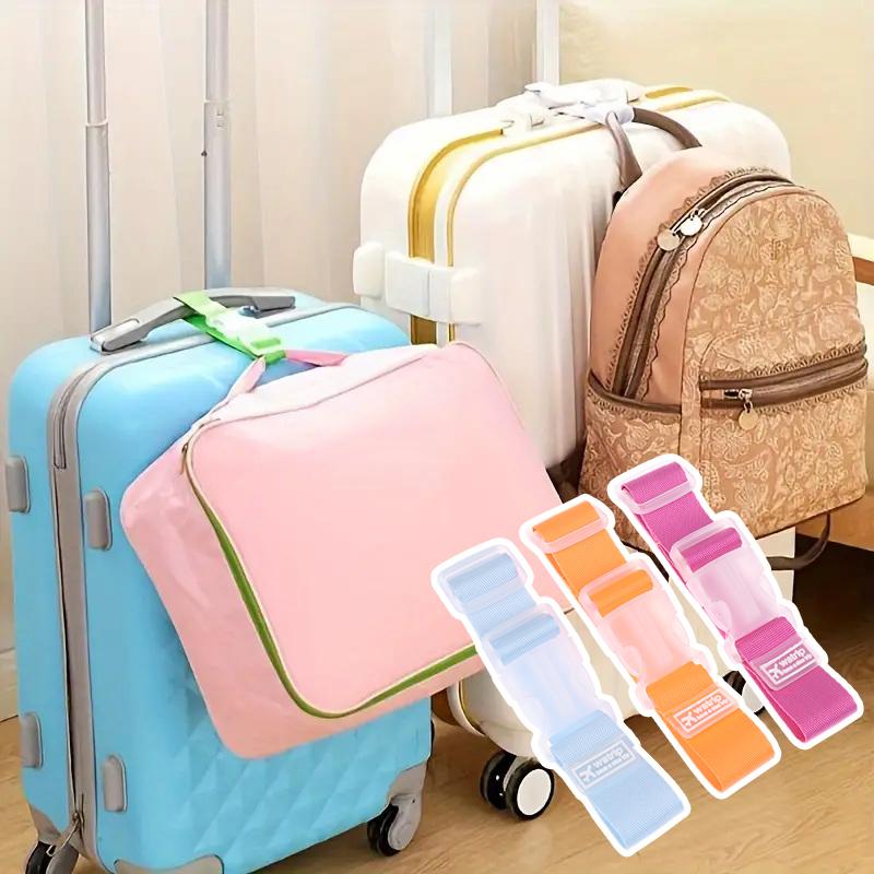 2Pcs Travel Luggage Carrying Clip Straps Por Preventing Luggages Shifting Suitcase Holdalls Straps For Business Trip Backpack