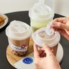 Clear U-shaped Coffee Cups Lidded 10Pcs Disposable for Milk Tea Drinking Pleasure