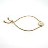 European-American Titanium Steel 26-Letter Bracelet, Unique 18K Stainless Steel Alphabet Bangle for Women