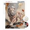 Animal Series Pearl Painting Lion Diy Selfadhesive Handmade Home Decoration Painting As a Gift