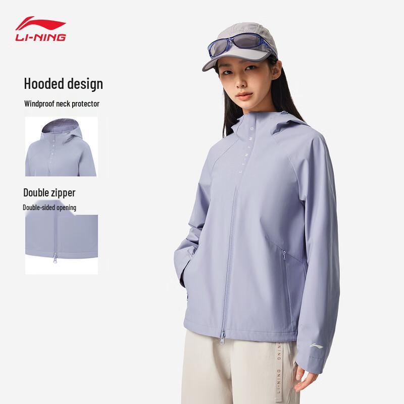 Li-Ning Women's 2025 A/W Fleece-Lined Water-Repellent Sport Windbreaker Jacket