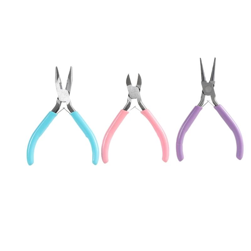 8Pcs Jewelry Needle Nose Pliers Side Cutter Jewellery Pliers Wire Cutter Round Nose Pliers Set Jewellery Making Tool