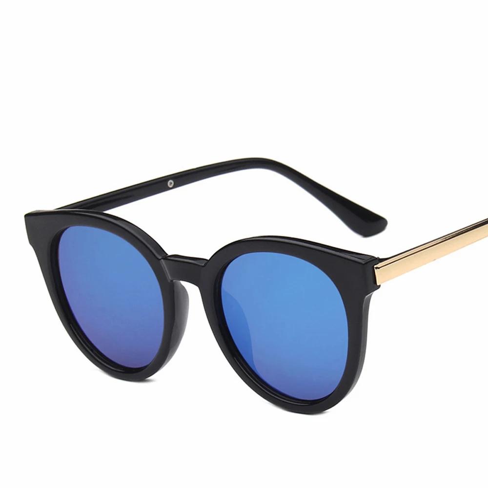 Fashion Brand Sunglasses Cat Eye Multicolor With Mirror Coated Lens For Women