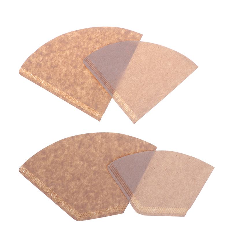 100X Eco-Friendly Unbleached Original Wooden Hand Drip Paper Coffee Filter Bag