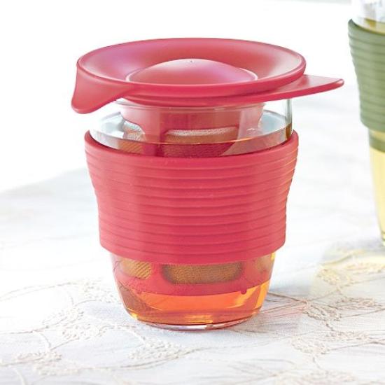 HARIO Handy Tea Maker, 200ml, Red, HDT-M-R