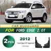 2012 Ford Edge 2.0T Przednie chlapacze: Miękkie Gumowe Błotniki 2-częściowe do Modyfikacji
