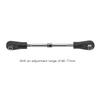 Ongwan RC Steering Rod, 4-Piece RC Steering Tie Rod Adjustable Rear Upper Linkage Rod for 110 RC Off-Road Cars