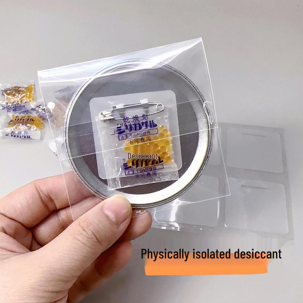 Millet Eva Badge Soft Pin Gasket with Rustproof Back Pad and Self-Sealing Storage Bag