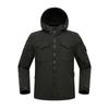 Men's Spring and Autumn Slim-fit Soft Shell Tactical Cycling Short Jacket Fleece Stretch Jacket Outdoor Cover Waterproof and Scratch-resistant Gray