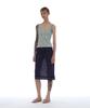 Partimento Woman Pwc Lace Trim Overlay Midi Skirt_Navy