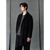 GXG Men's Black Commuter Long Overcoat