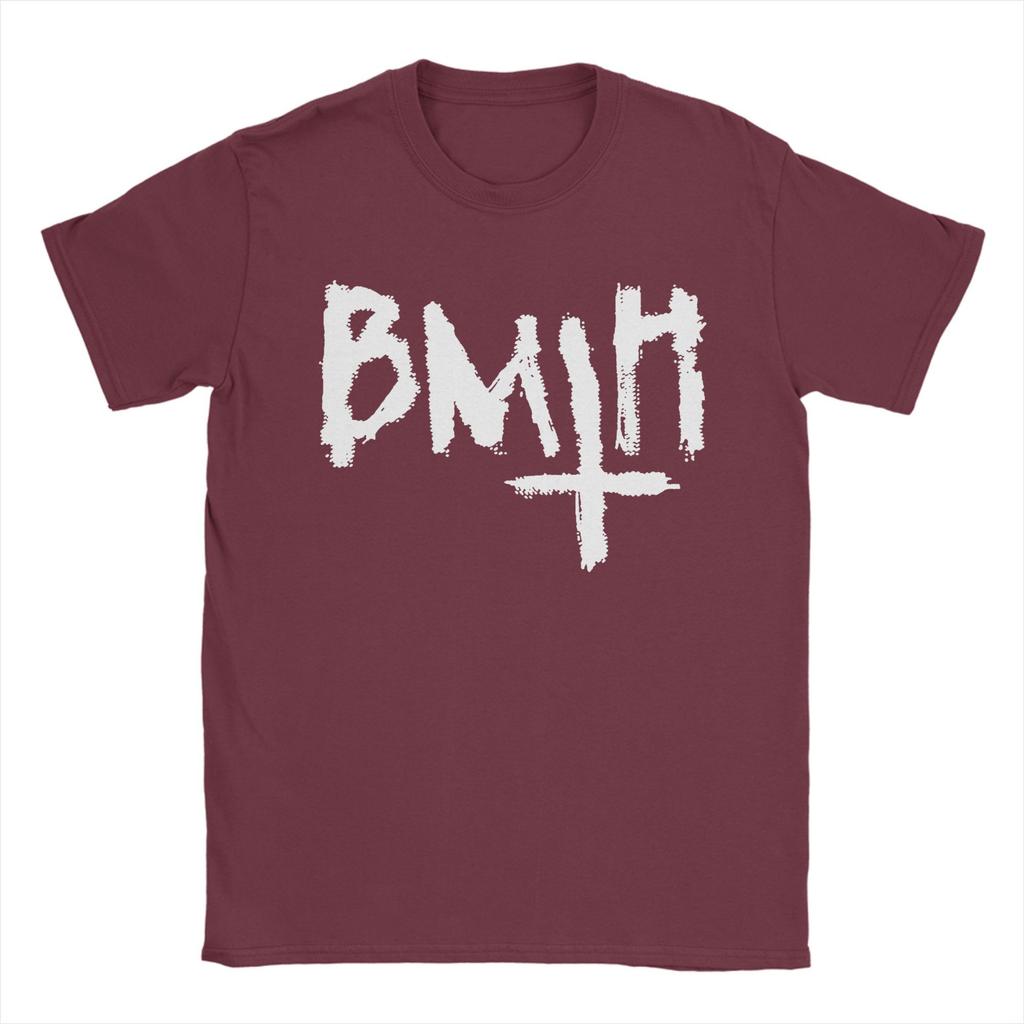 T-shirts pour hommes Bring Me the Horizons BMTH Drôles T-shirts en coton pur Manches courtes T-shirts Col rond Vêtements Nouvelle Arrivée