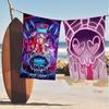 Kreslený H-Hazbin H-Hotels Anime Anime Plážový Ručník na Plavání Měkký Savý Osuška Dětské Dárky Pro Děti Cestování Kempování