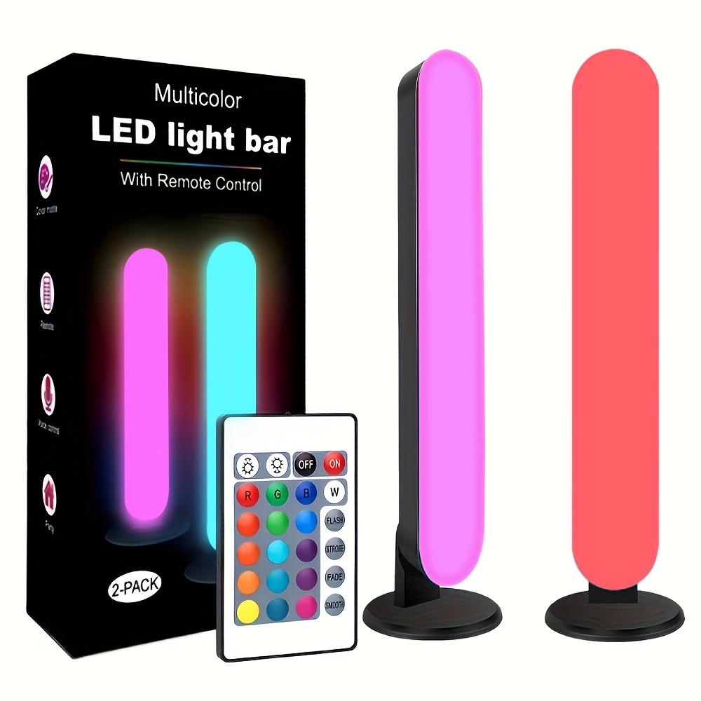 1/2pc LED Desktop Smart RGB Light Bars with Remote 16colors USB Plug Night Light for Gaming Desk Office Party TV Background Gift