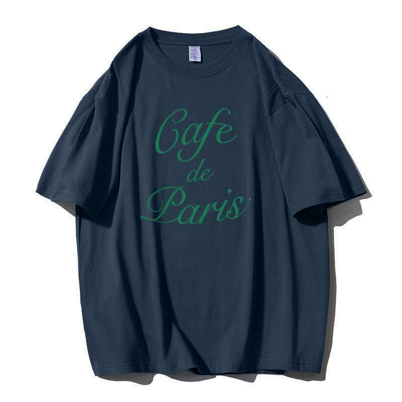 Shellsuning забавные футболки с буквенным принтом женские летние свободные хлопковые — фото 31