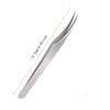 Stainless Steel Precision tweezers, super sharp, used for eyebrow and ingrown hair removal, facial and nose blackhead remover eyebrow tweezer fine tip