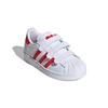 Adidas Originals Superstar Cf C Abrasion Resistant Abrasion Resistant Low top Kids' Skateboarding Shoes Red White FZ0643
