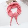 Sweet Knitted French Headscarf Warm Triangle Scarf Women's Korean Versatile Solid Small Shawl Scarf Neck Shoulder Protection