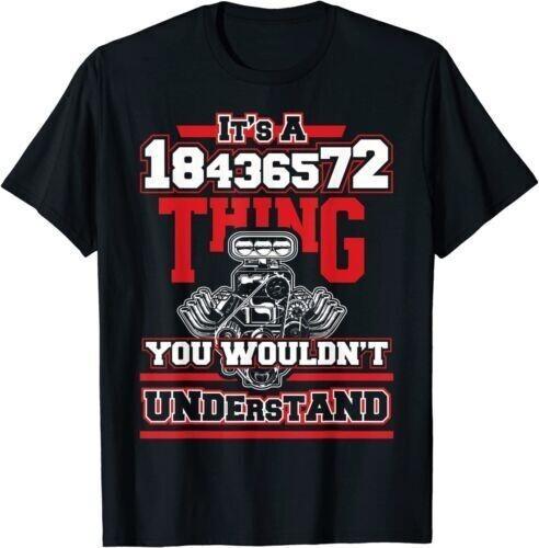 NEW LIMITED Funny V8 Engine Firing Order 18436572 for Car Guys T-Shirt S