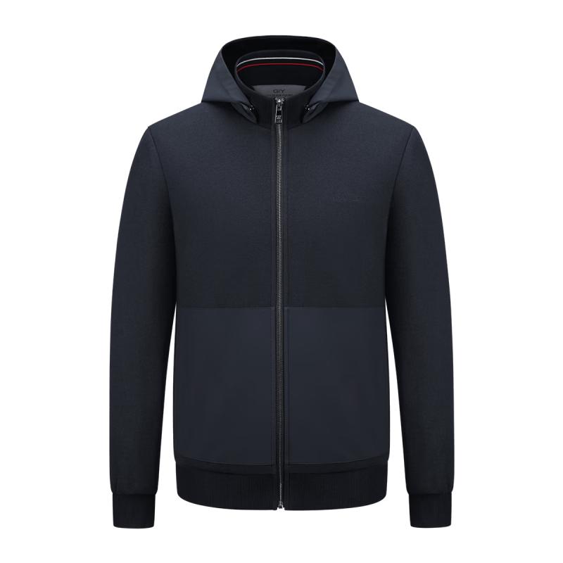 Jinlilai GY Men s Hooded Wool Blend Casual Jacket 2XL