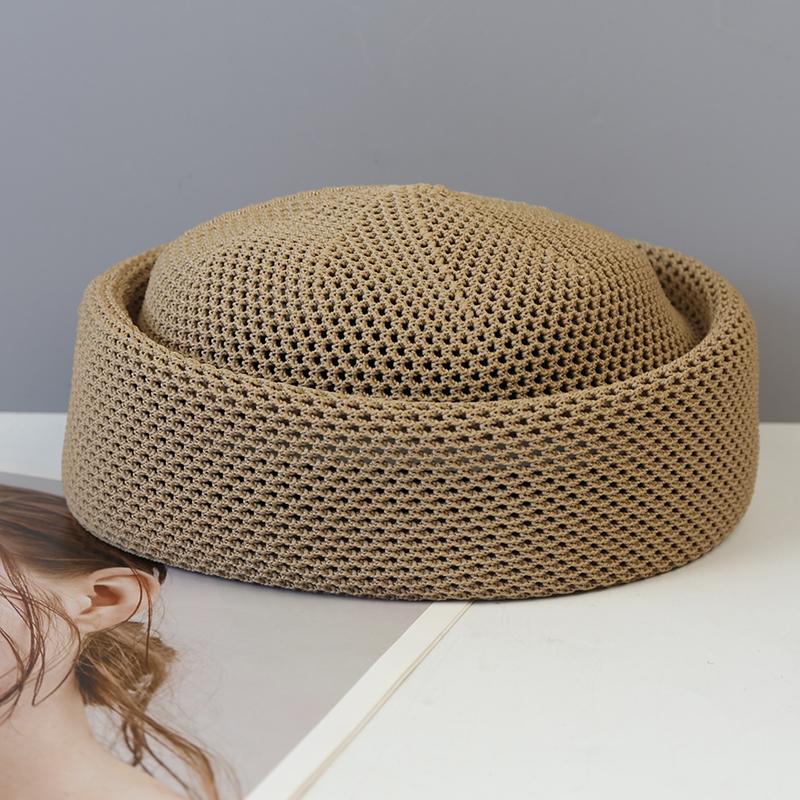 Summer Mesh Outdoor Breathable Beret for Women Taqiyah Kufi Hard Pink Berets Caps Elegant Sun Hat Wholesale