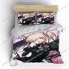 Japanese 3D Anime Moe Bed European Bedding Set Single Twin Double Queen King Cal King Size Bed Linen Set