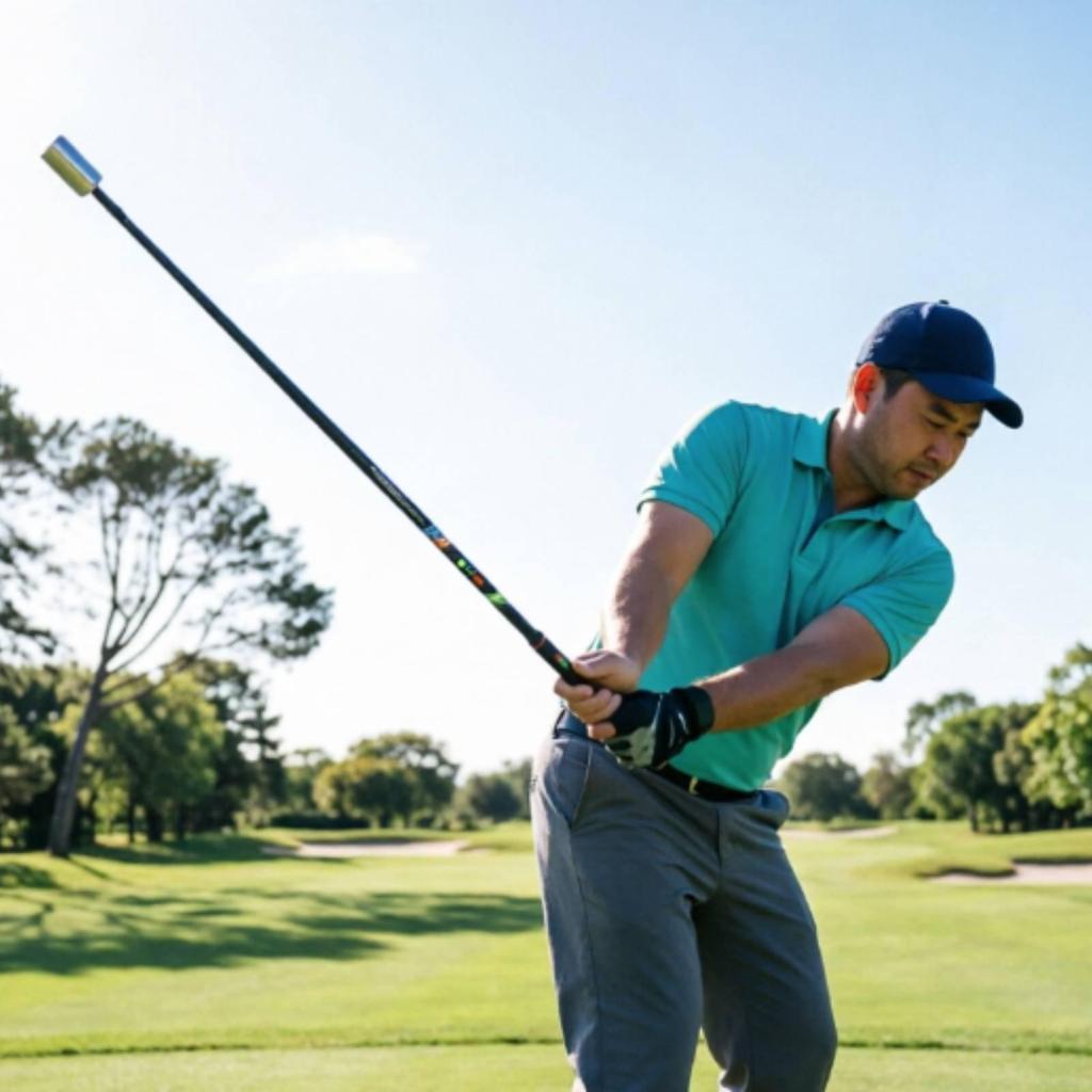 Golf Swing Coach Muscle Memory Stick Portable for Practice Range