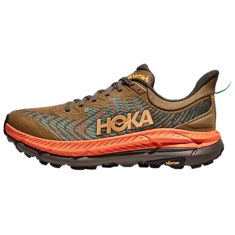 Hoka One One Mafate Speed 4 Comfortable Sports Non-Slip Low-Top Trail Running Shoes Men sneaker Pumpkin 1129930-AQL