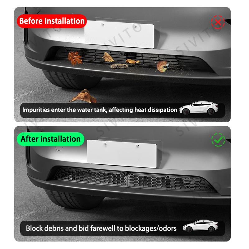 For Tesla New Model YL 2026 Launch 6-seater Version Lower Bumper Anti Insect Net Anti Dust Proof Inner Vent Grille Cover