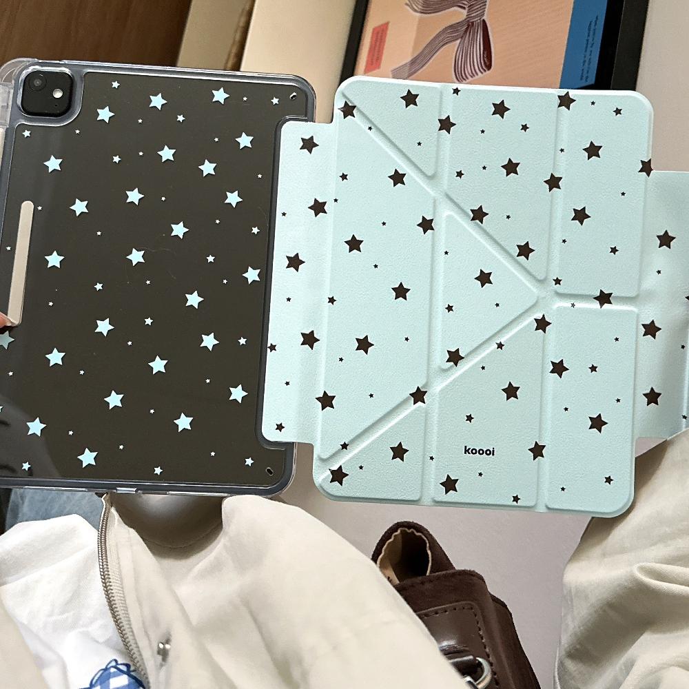 

Для 2025 iPad Air 11 Чохол iPad 10-го 9-го 8-го 7-го покоління 11-го A16 7 8 9-го Мультяшна зірка Чохол Gen iPad Pro11 M2 M3 M4 Тримач для олівця Mini 6 Чохол For Air 11 2024 2025 блакить