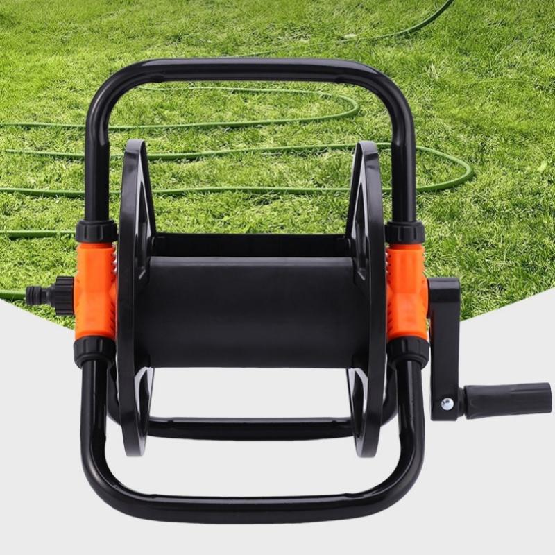 Kendin Yap Hortum Makarası Taşınabilir Su Borusu Depolama Rafı Tek Kollu Boru Sarma Makinesi Bahçe Malzemeleri