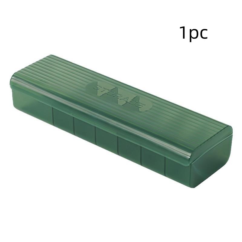 1Pc/Simple Multifunctional Data Cable Storage Box, Portable Compartment Organizer, Desktop Storage Solution